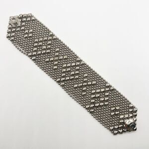 SG Liquid Metal Bracelet Sergio Gutierrez  Silver Tone B45-AS